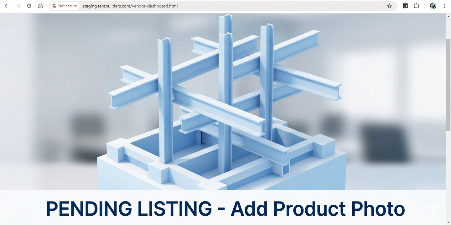 Industrial warehouse and construction materials